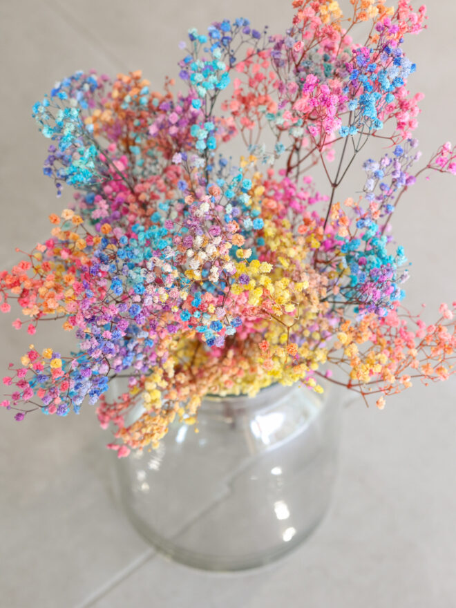 Ramo de flor preservada de colores