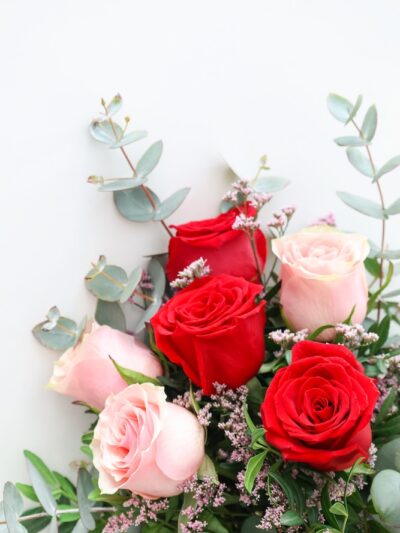 Ramo de 6 rosas rojas y rosas para enviar a Barcelona a domicilio