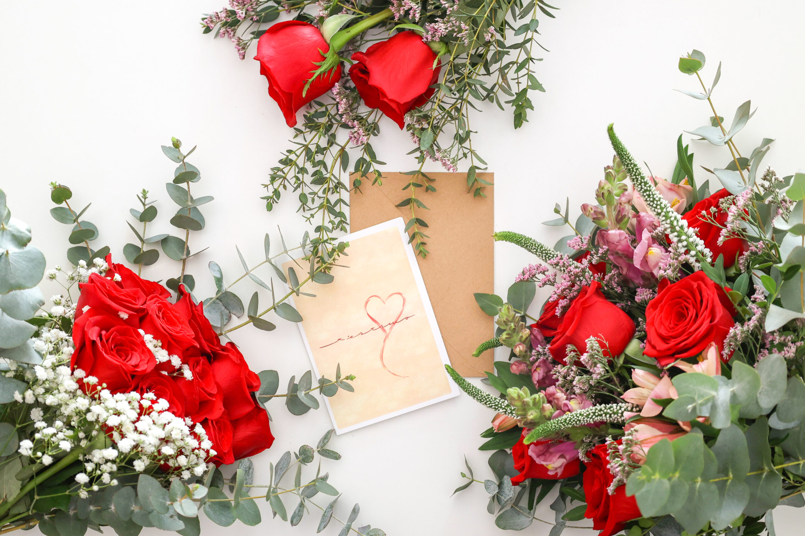 Ramos de rosas para enviar a domicilio