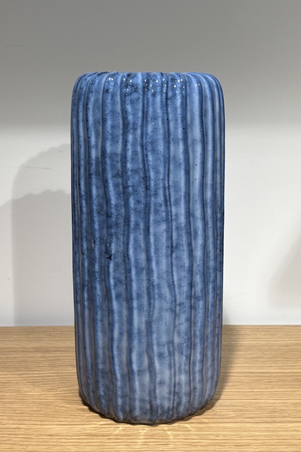 Jarrn Aqua Blau de cermica azul, de 25 cm